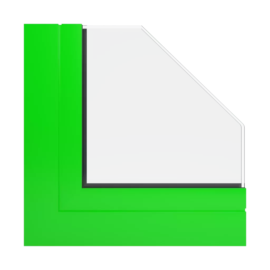 RAL 6038 Luminous green windows window-profiles ponzio pe78n