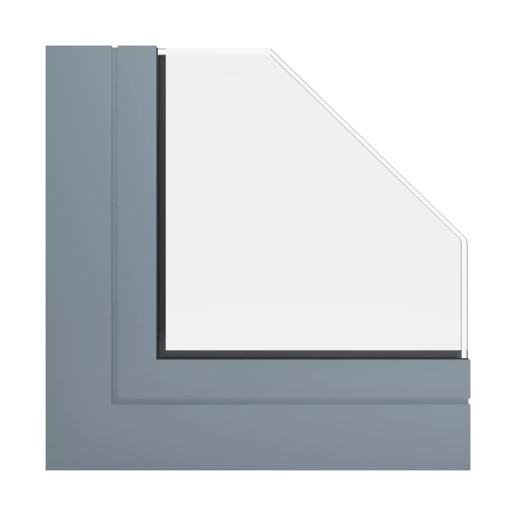 RAL 7000 Squirrel grey windows window-profiles aluprof mb-79n