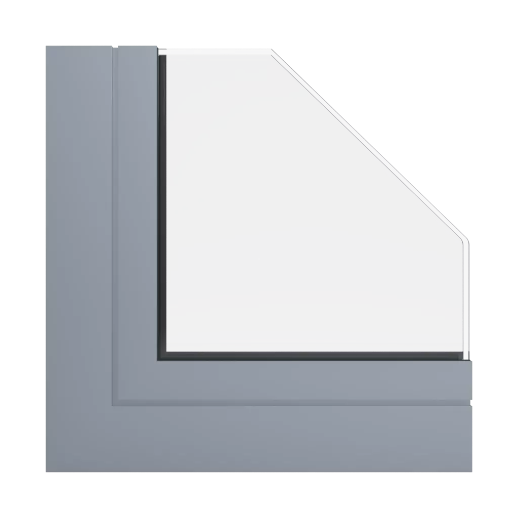 RAL 7004 Signal grey windows window-profiles aliplast genesis-75