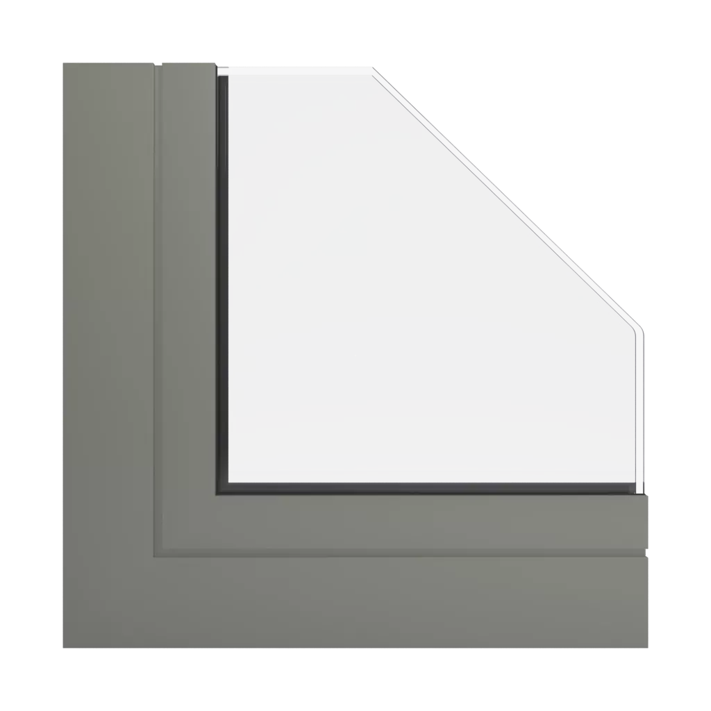 RAL 7002 Olive grey windows window-color ponzio-colors 