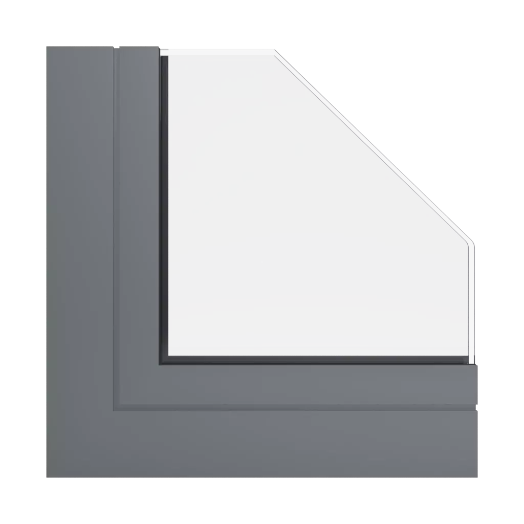 RAL 7005 Mouse Gray windows window-profiles aliplast genesis-75