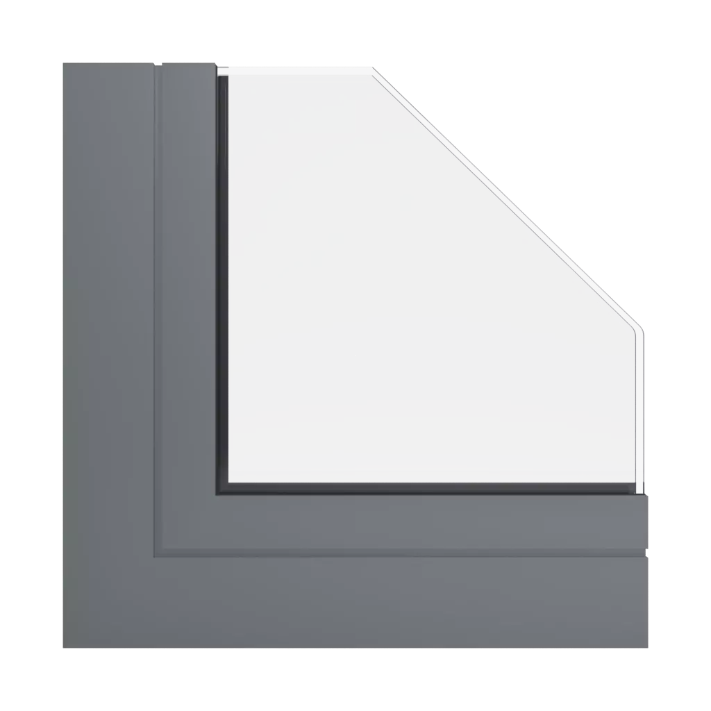 RAL 7005 Mouse Gray windows window-profiles aliplast max-light-modern