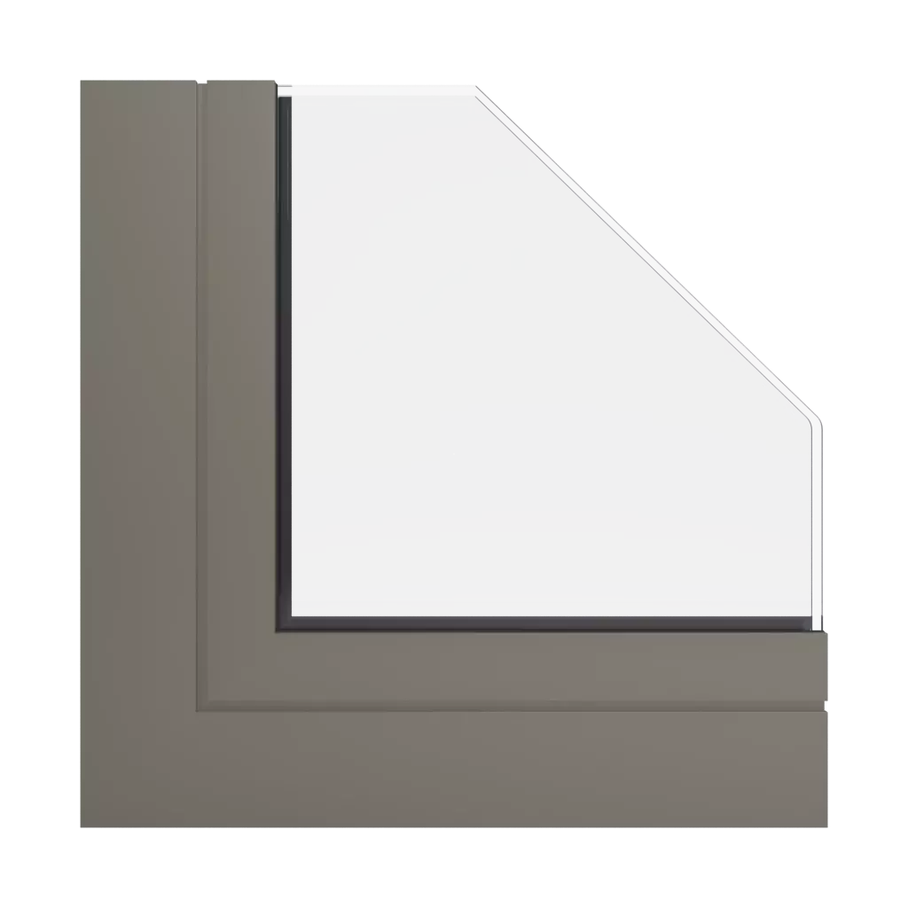 RAL 7006 Beige grey windows window-profiles aliplast genesis-75