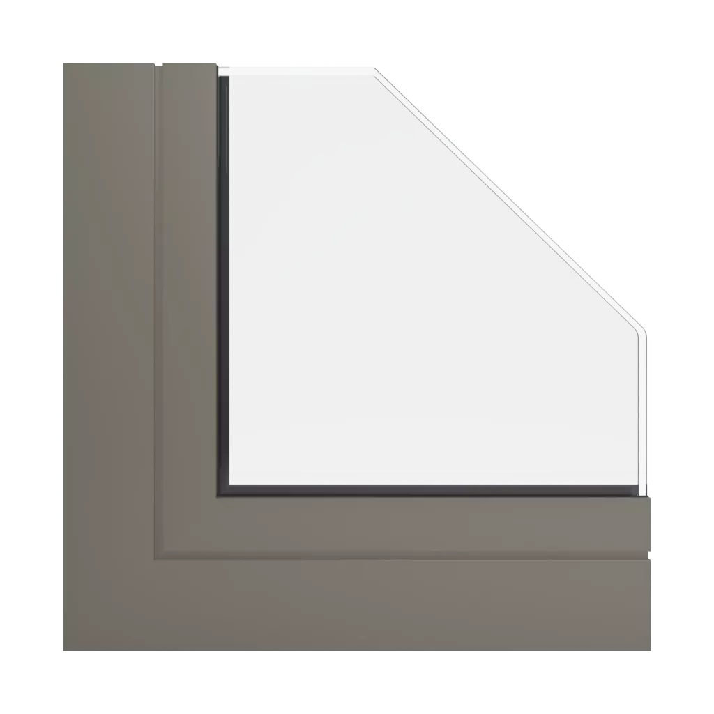 RAL 7006 Beige grey windows window-profiles aliplast superial-and