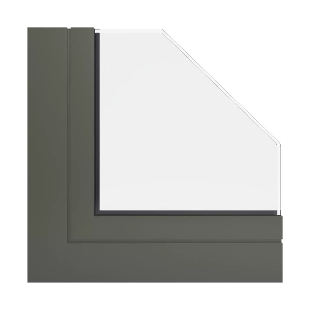 RAL 7013 Brown grey windows window-profiles ponzio pe78n