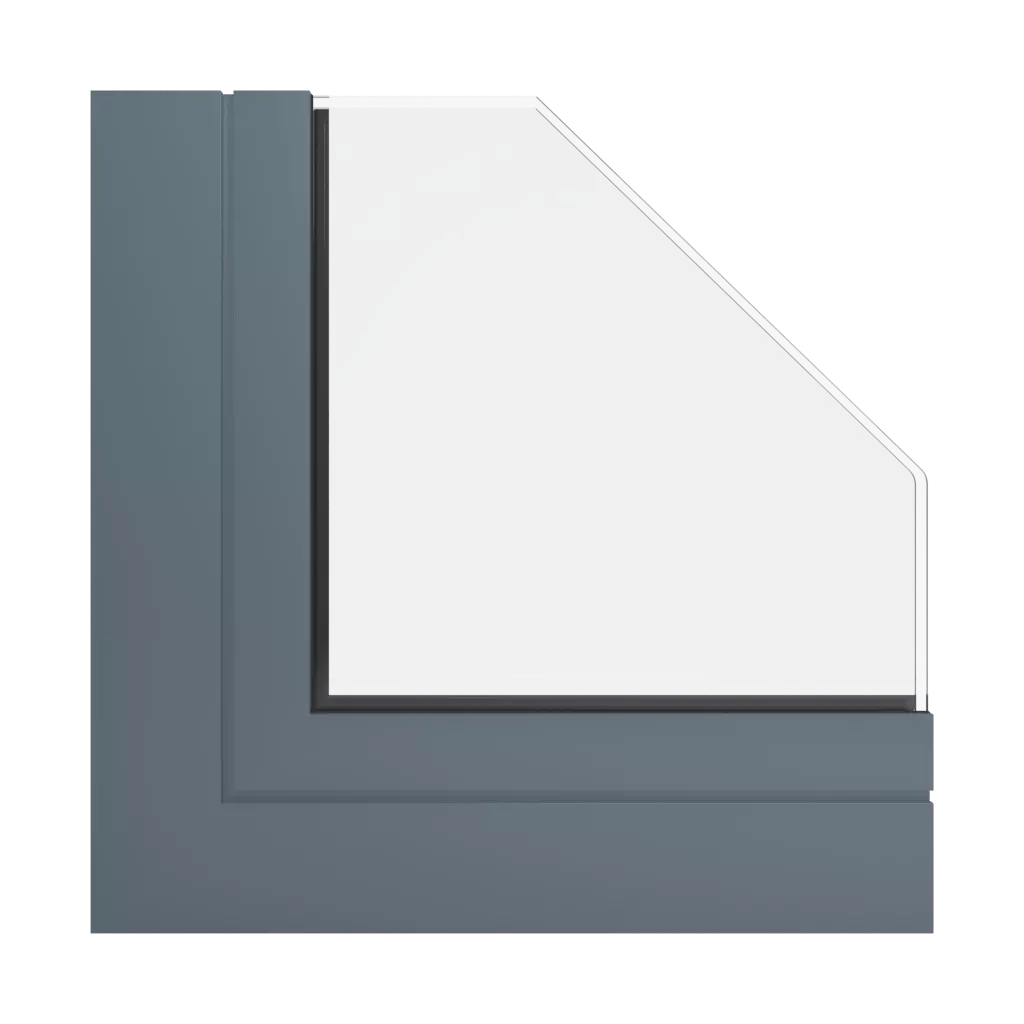 RAL 7031 Blue grey windows window-profiles ponzio sl600tt-evo