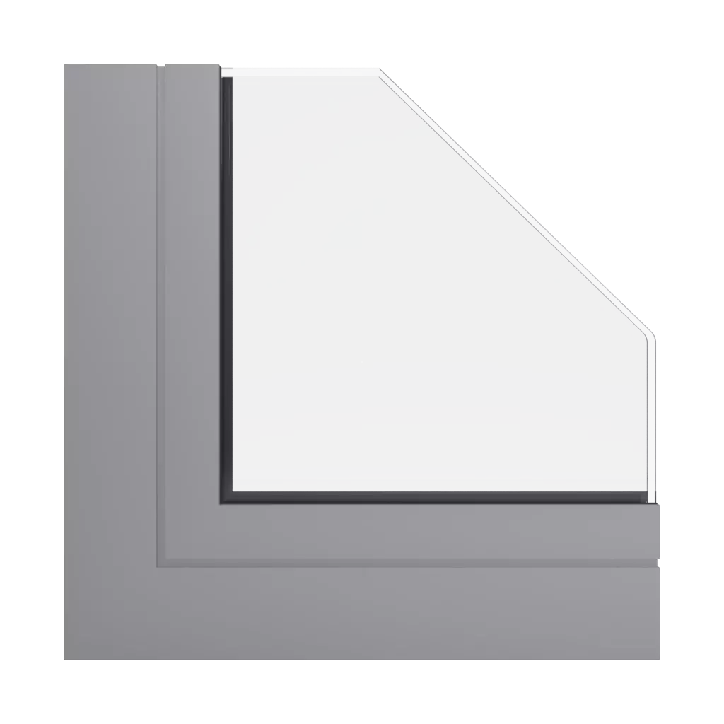 RAL 7036 Platinum grey windows window-profiles aliplast genesis-75