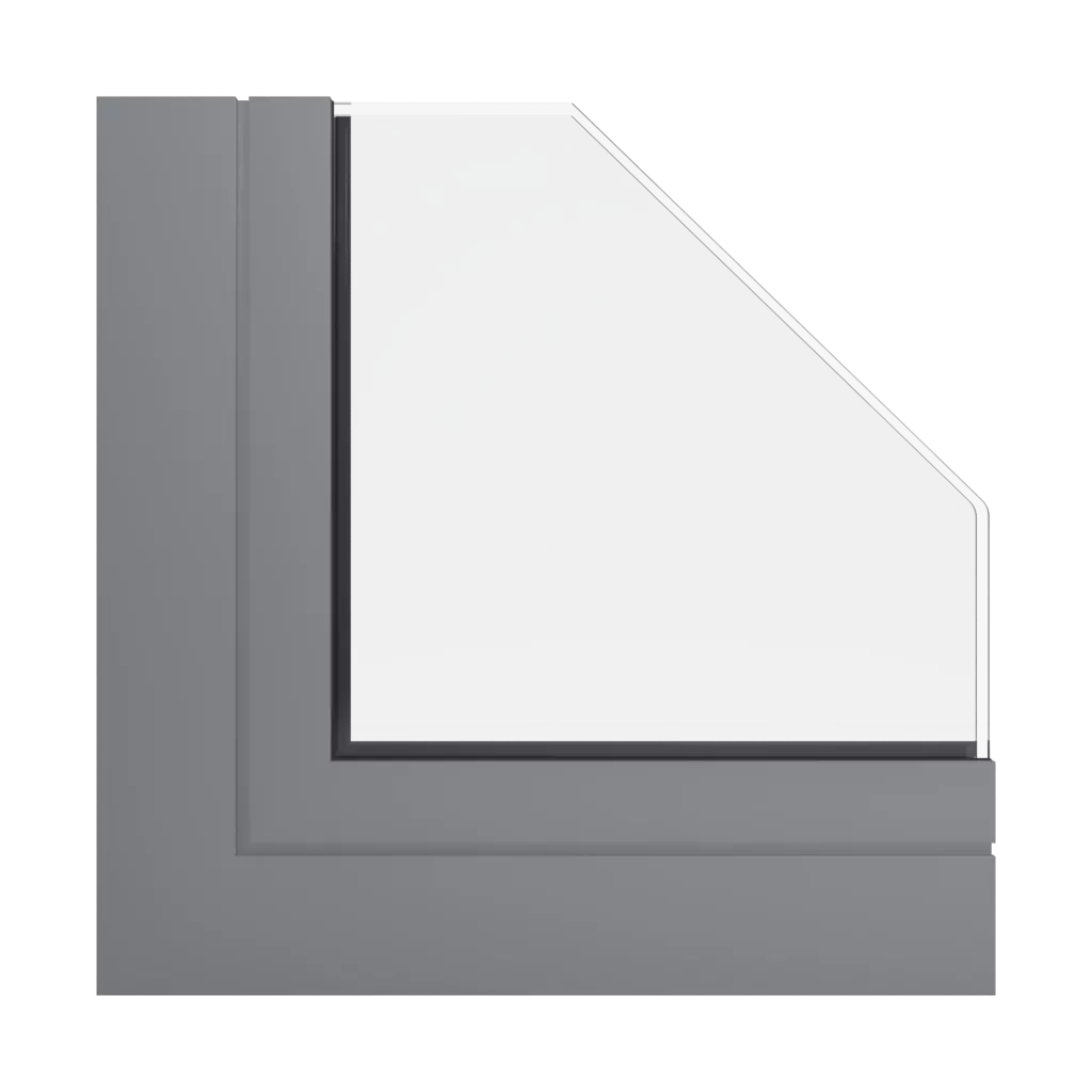 RAL 7037 Dusty grey windows window-profiles aliplast genesis-75