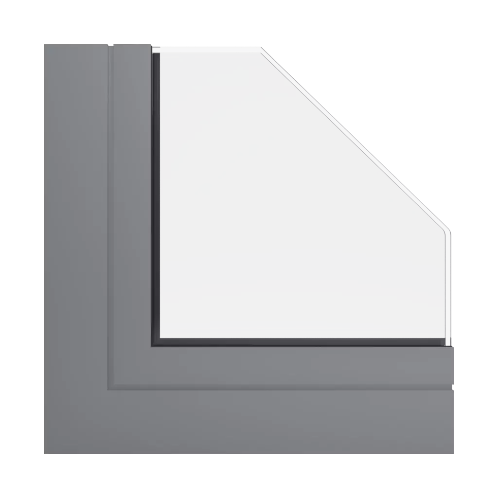 RAL 7037 Dusty grey windows window-profiles ponzio pe78n