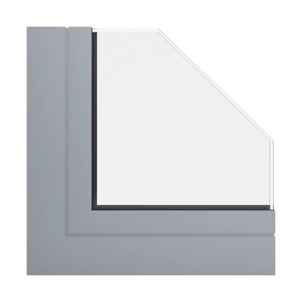 RAL 7040 Window grey windows window-profiles aliplast ultraglide