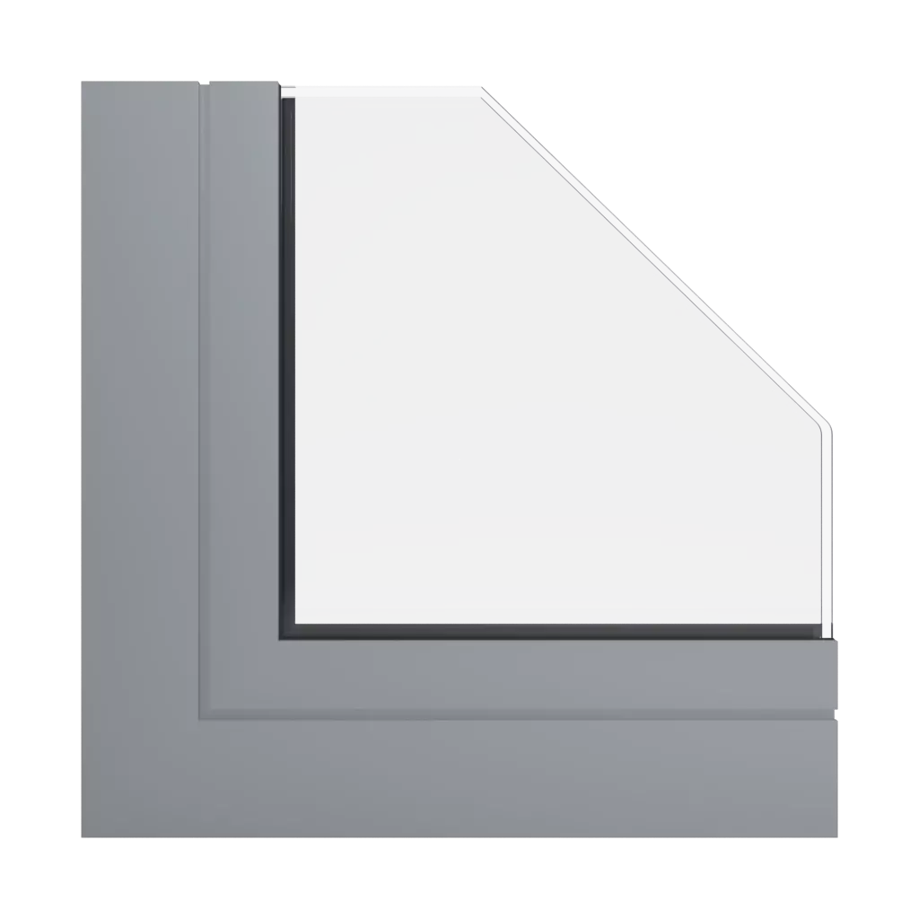 RAL 7042 Traffic grey A windows window-profiles aluprof mb-79n