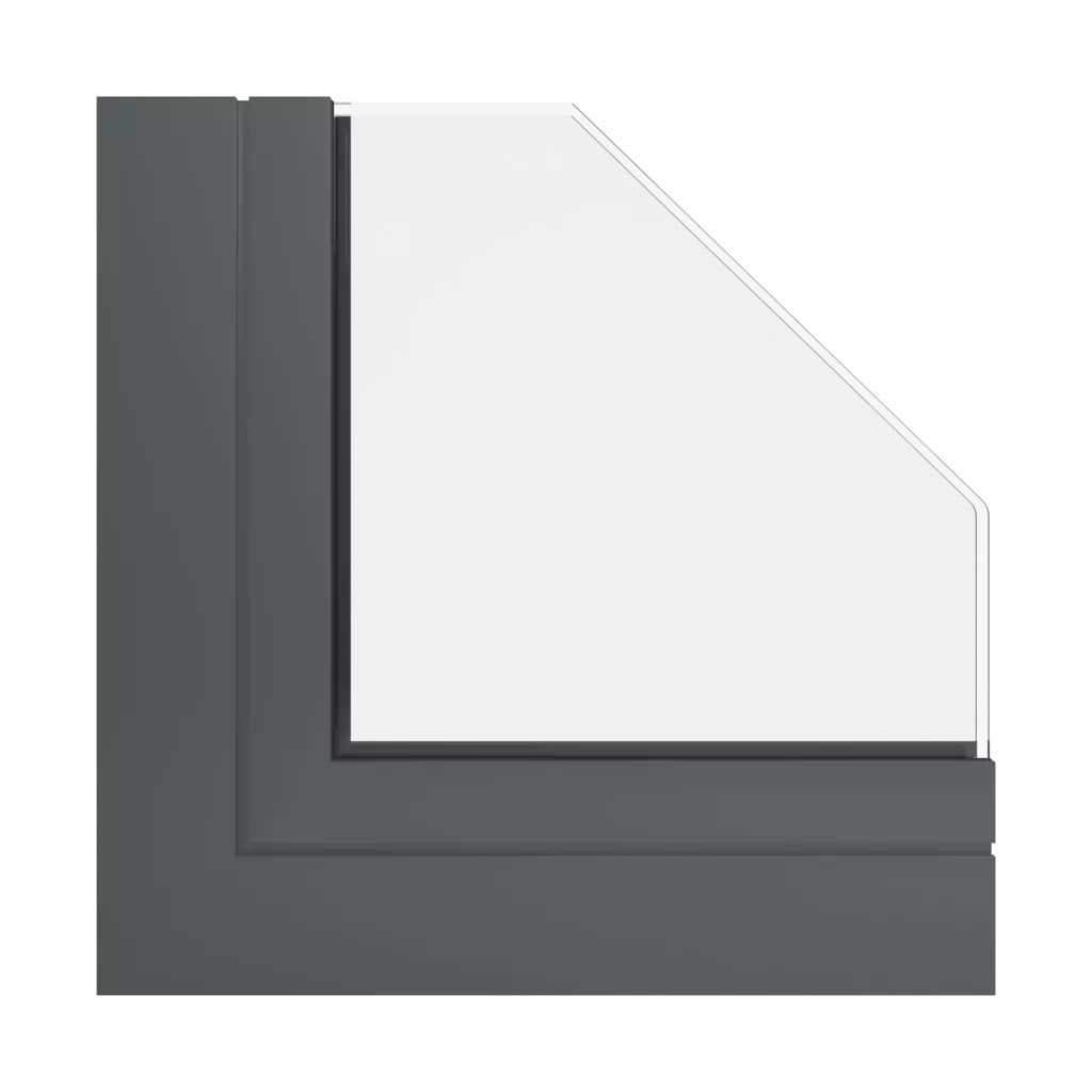 RAL 7043 Traffic grey B windows window-profiles ponzio pe78n