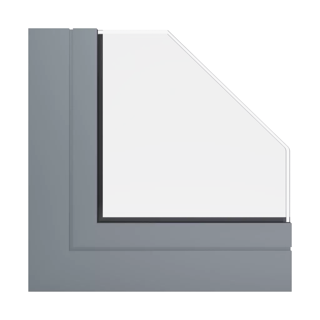 RAL 7046 Telegrey 2 windows window-profiles aliplast genesis-75