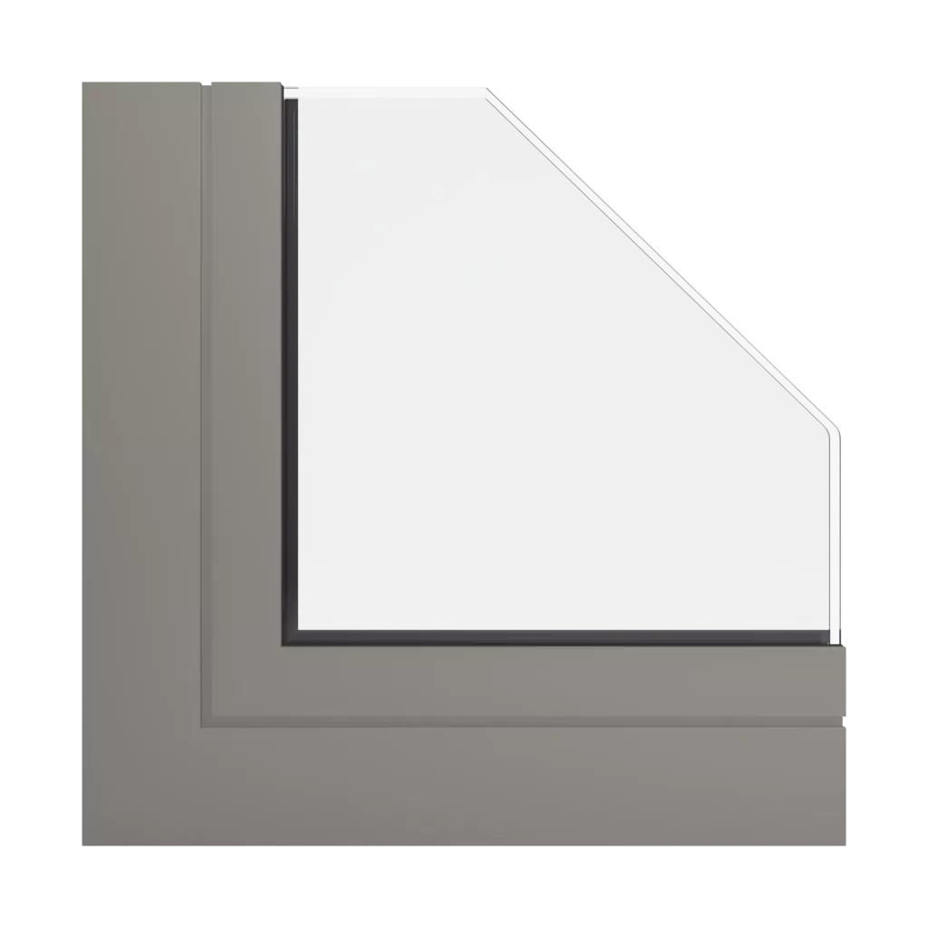 RAL 7048 Pearl mouse grey windows window-profiles aliplast genesis-75