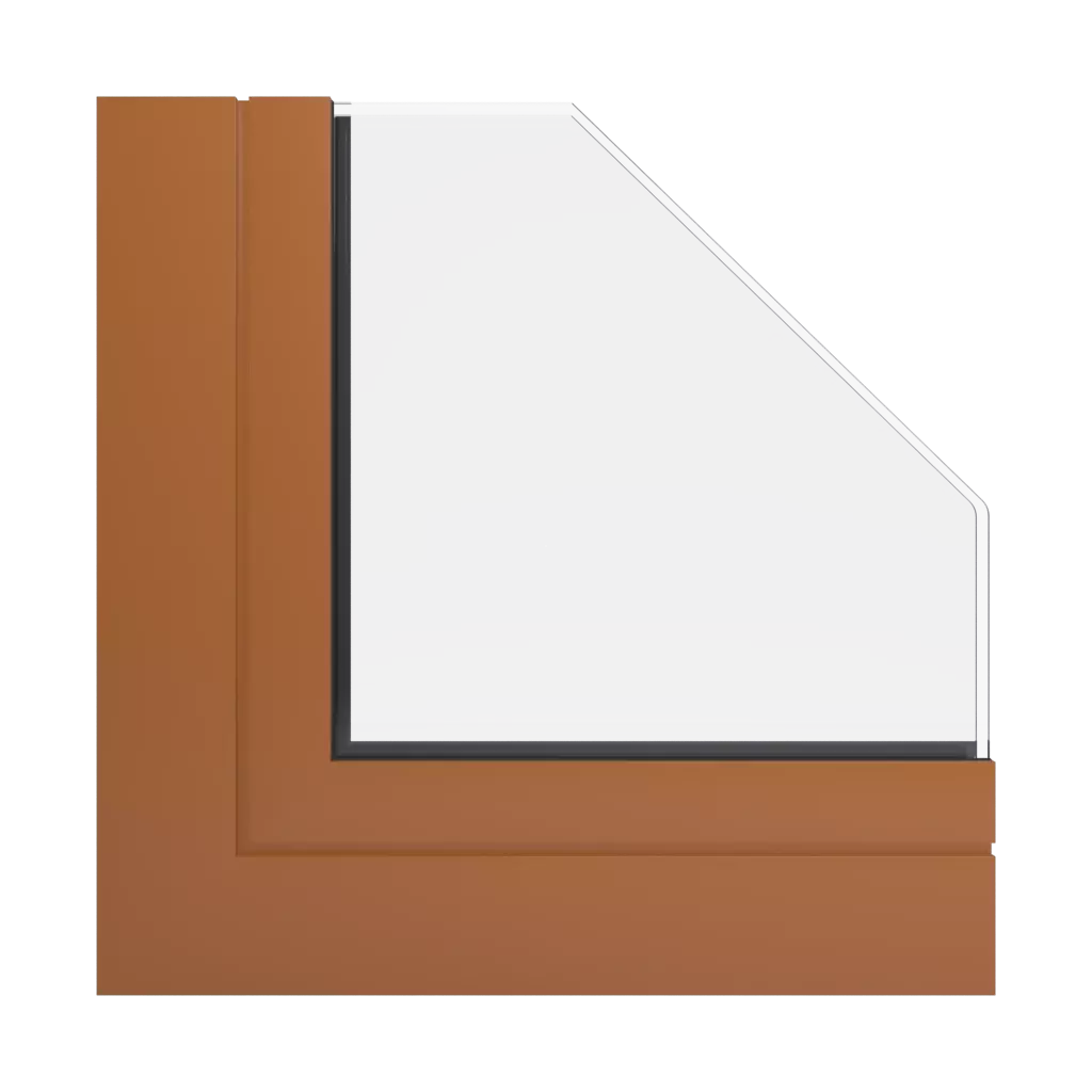 RAL 8023 Orange brown products facade-windows    