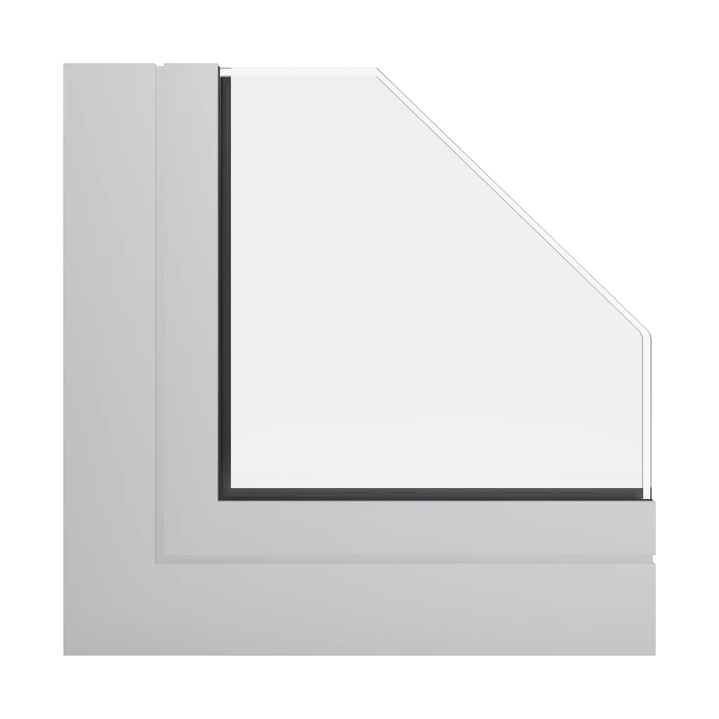 RAL 9002 Grey white windows window-profiles aliplast genesis-75