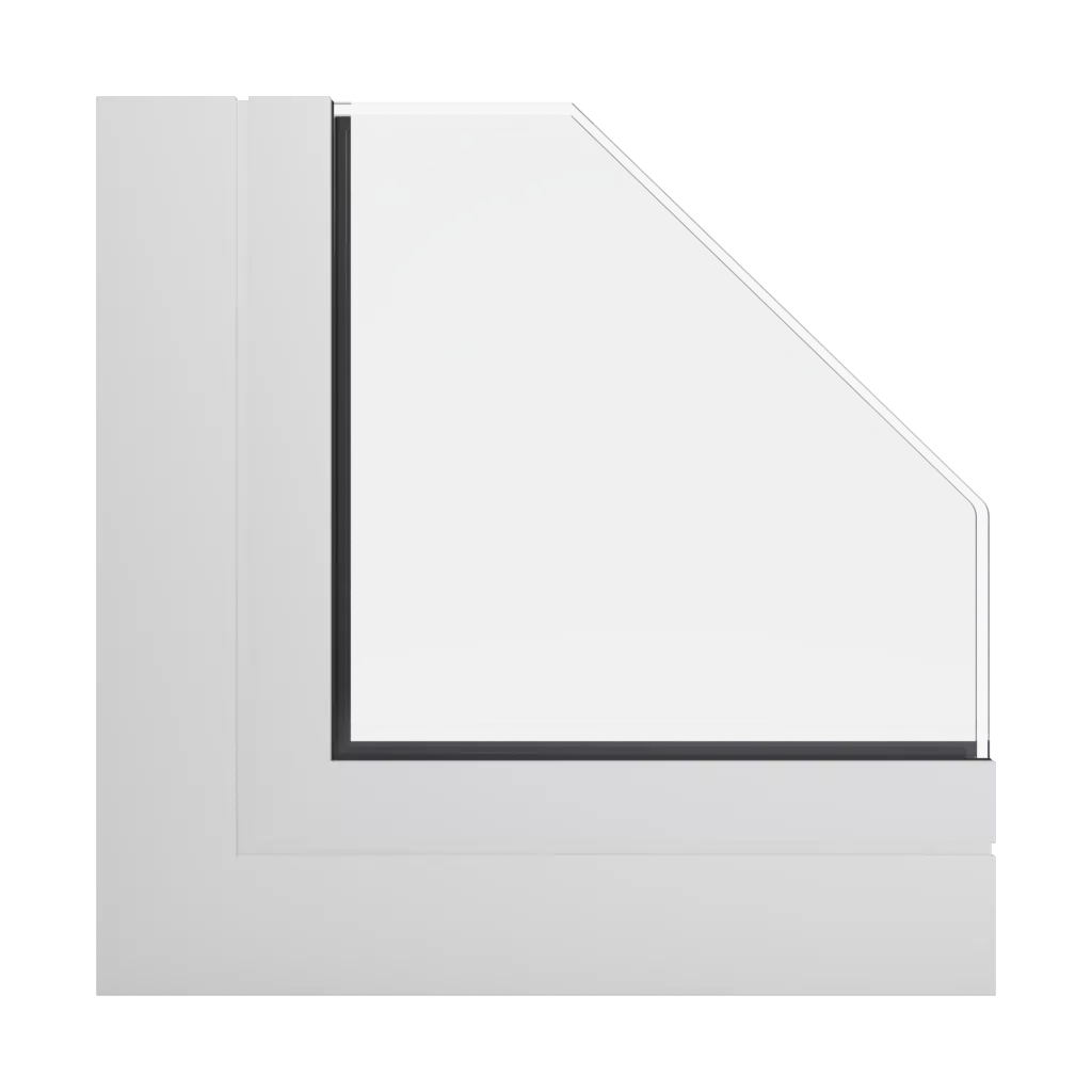 RAL 9010 Pure white windows window-profiles aliplast ultraglide