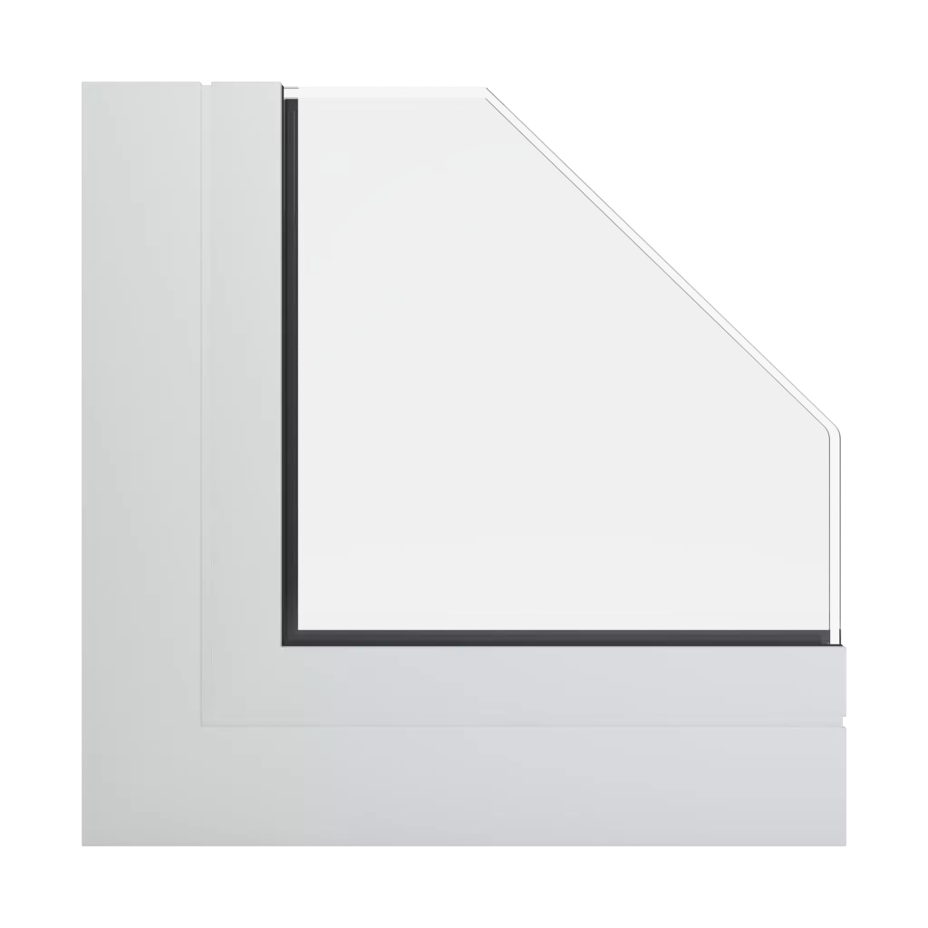 RAL 9016 Traffic white windows window-profiles aliplast genesis-75