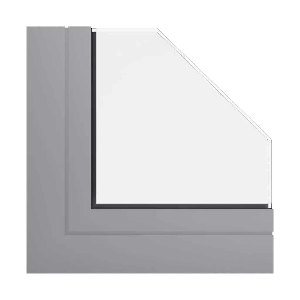 RAL 9022 Pearl light grey windows window-profiles aliplast genesis-75