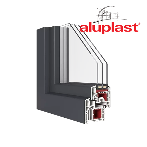 Aluplast windows window-color aluplast-colors brushed-aluminum