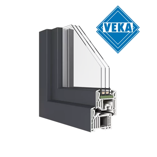 Veka windows window-color veka-colors dark-gray-silk